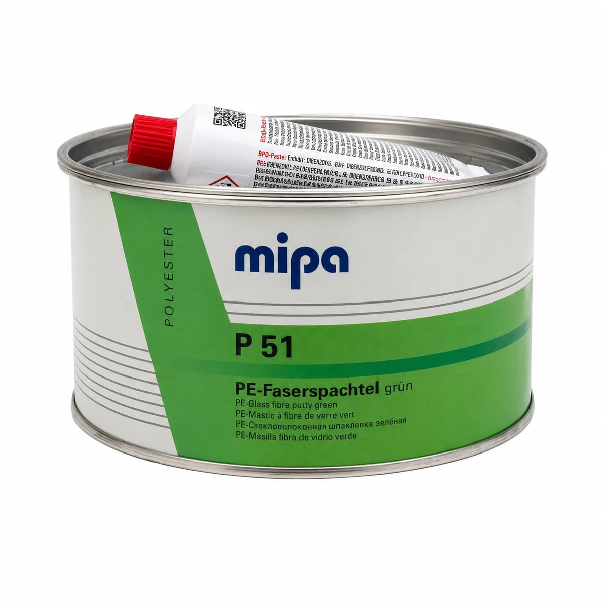 Spachtel Kfz Mipa P 51 Glasfaserspachtel Faserspachtel 2kg - Grün + Härter