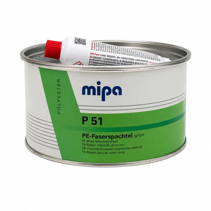 Spachtel Kfz Mipa P 51 Glasfaserspachtel Faserspachtel 2kg - Grün + Härter