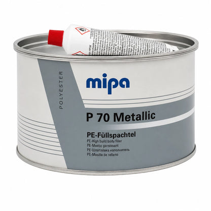 Spachtel Kfz Mipa P 70 Metallic PE-Füllspachtel 2kg - Grau + Härter